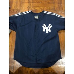 Vintage Adidas Yankees Blank Jersey Size Small